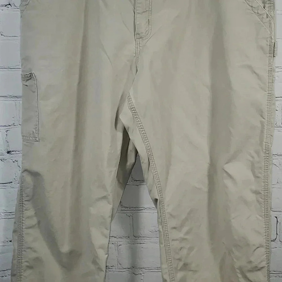 Carhartt Men's Loose Fit Canvas Utility Work Pant B151 Tan Size 42x30 RN 14806 - Picture 4 of 16